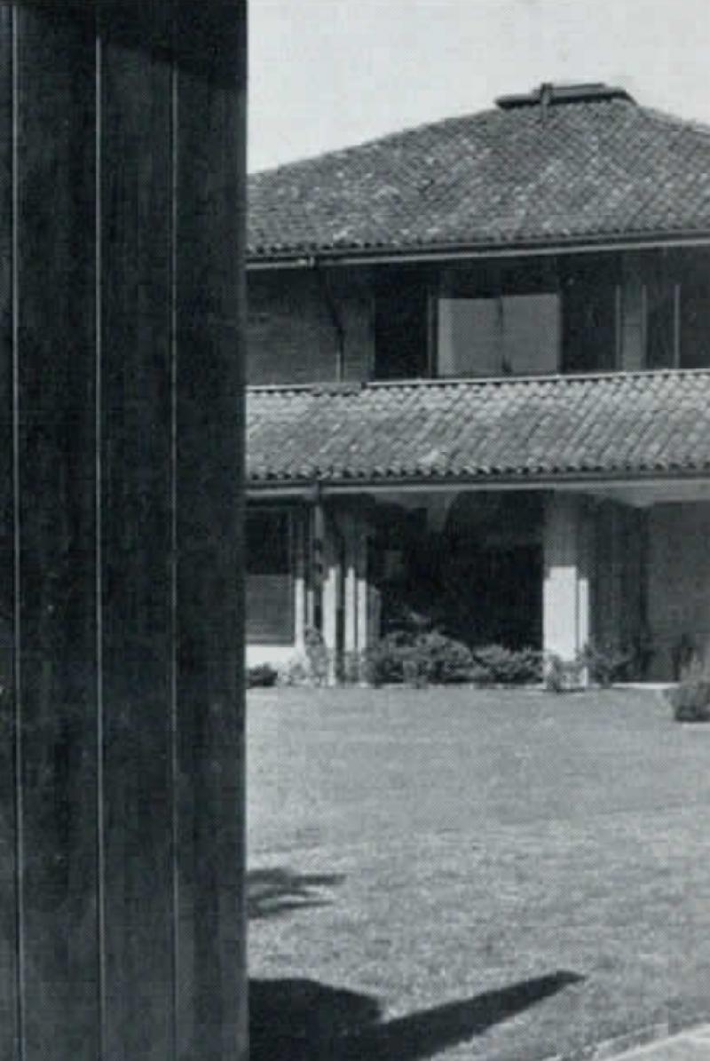 Particolare del sistema di coperture, anni Sessanta 