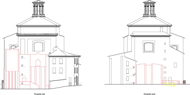 Prospetto Nord e Sud