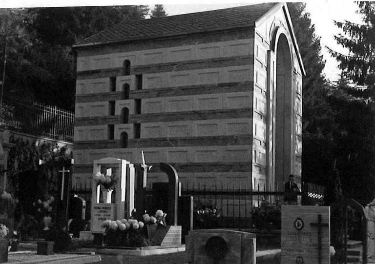 Cappella Bonacossa, Brunate. Vista d'insieme. Copia xerografica impaginata su cartoncino