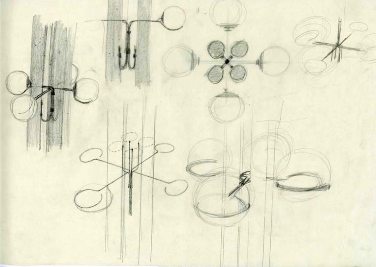 Schizzo di studio lampadari