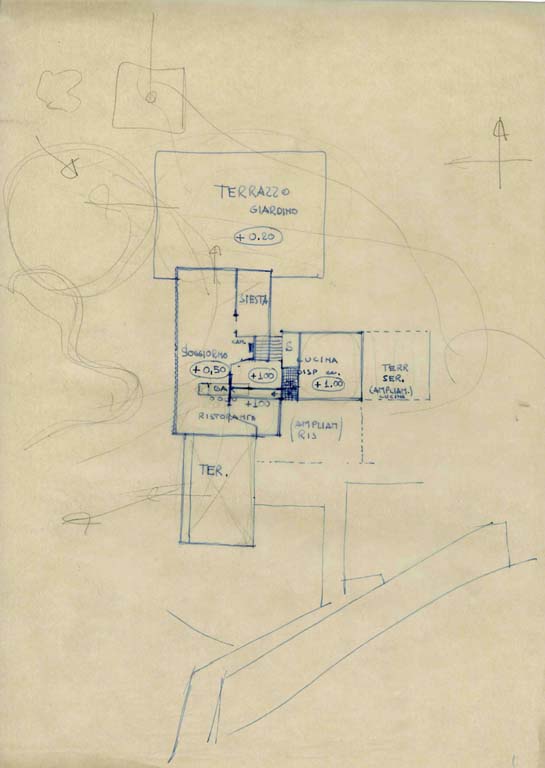 Schizzo di studio planimetria