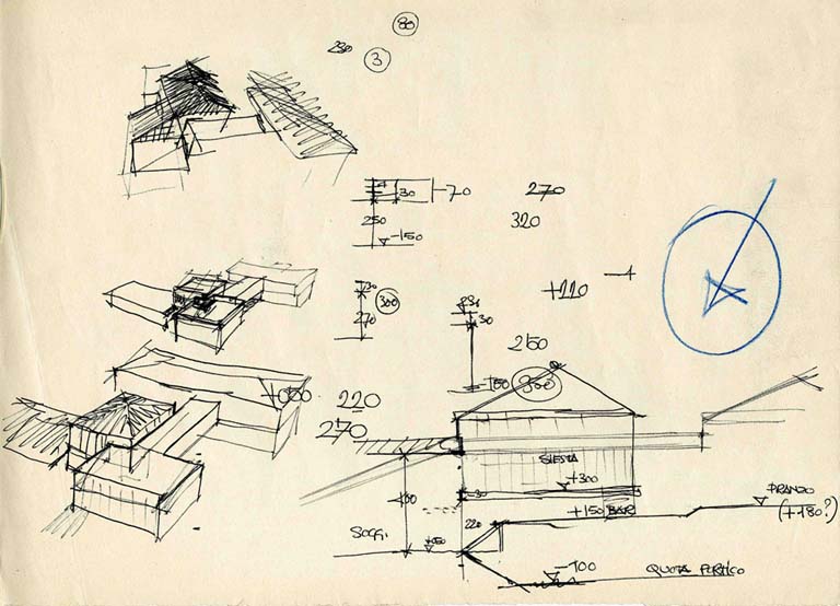 Schizzo prospettive e sezione