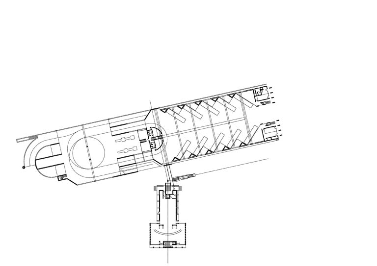 Pianta piano primo. Disegno tecnico digitale