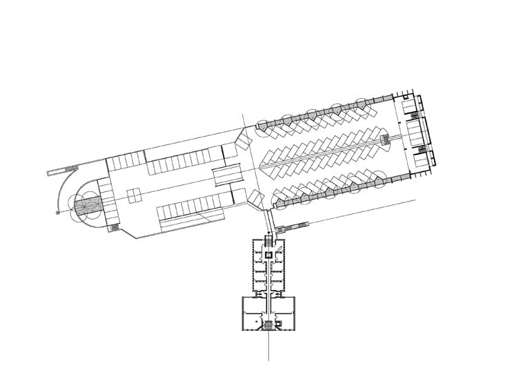 Pianta piano secondo. Disegno tecnico digitale