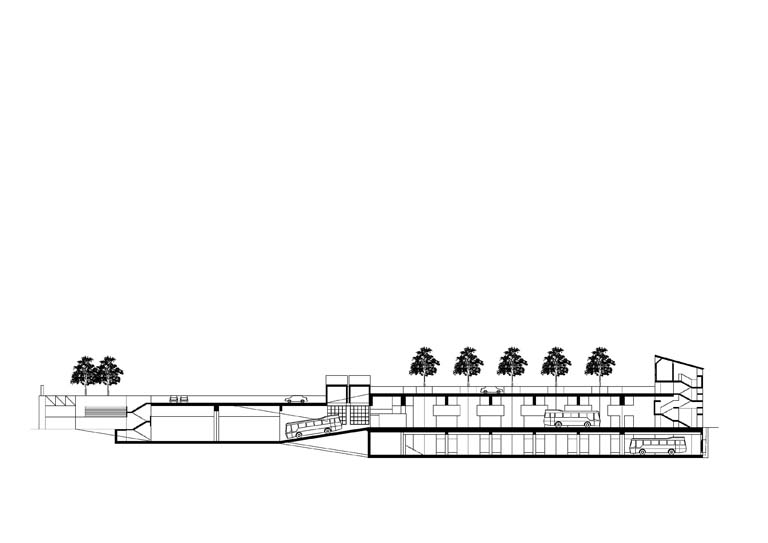 Sezione longitudinale. Disegno tecnico digitale