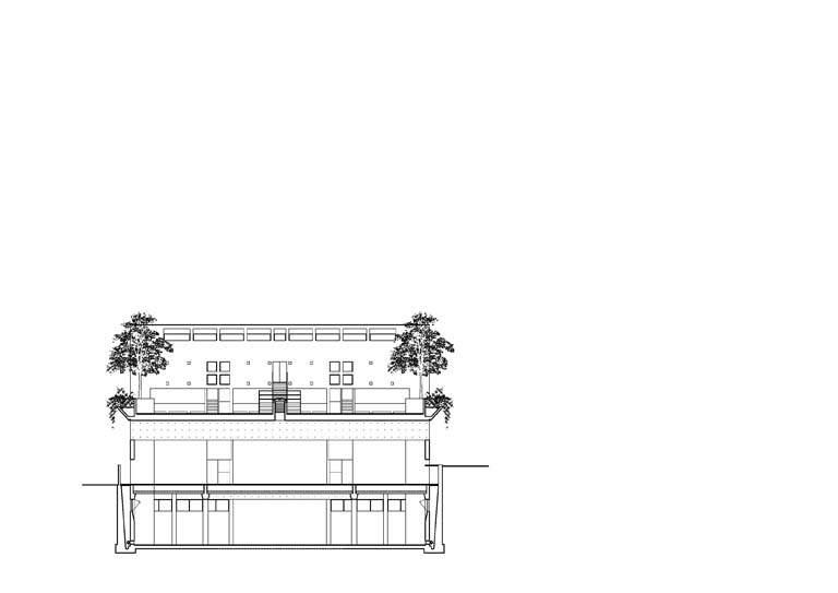 Sezione trasversale n.3. Disegno tecnico digitale