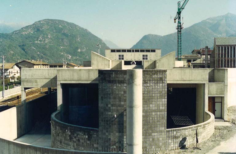 Stazione Autolinee STPS, Morbegno. Cantiere