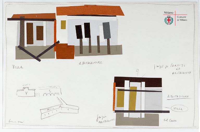 Prove di colore per la villa, i servizi e l'ampliamento