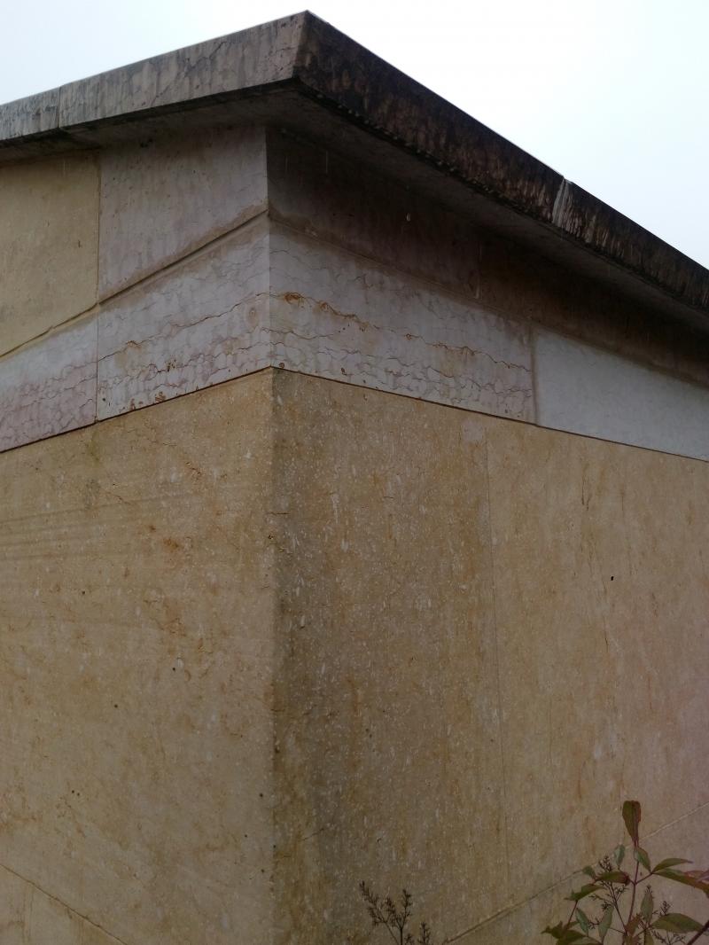 Prospetto nord-ovest, dettaglio della gronda