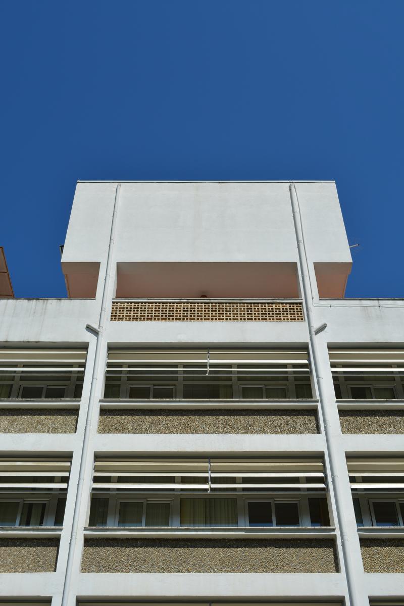 Particolare facciata e volume sul tetto