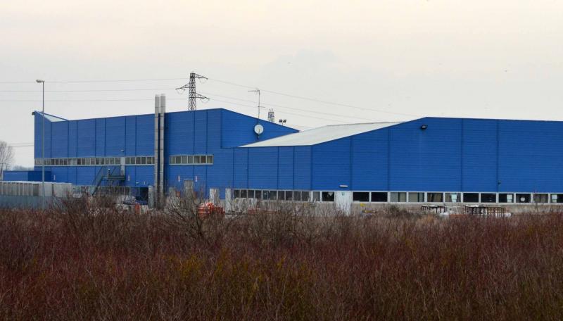 veduta del prospetto posteriore