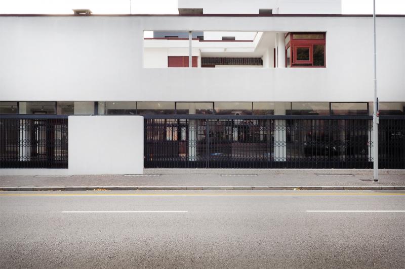 veduta del prospetto laterale