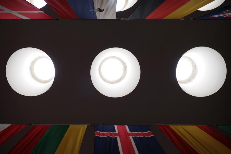 dettaglio dell'interno dell'edificio centrale