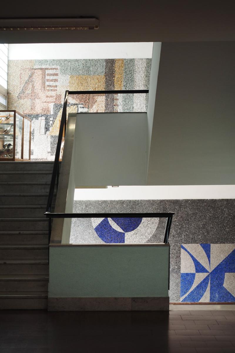 dettaglio dell'interno dell'edificio centrale