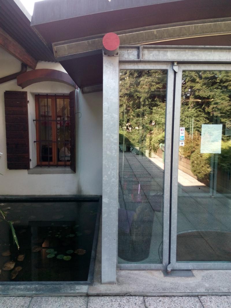 Padiglione d'ingresso agli uffici, dettaglio