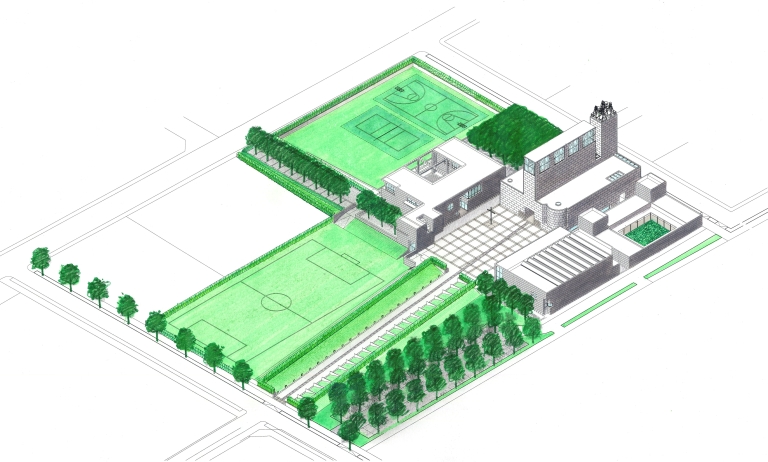 Schizzi del progetto definitivo. (Archivio fotografico Gregotti Associati)