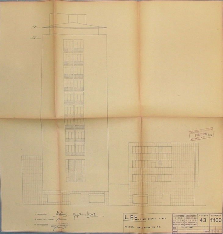 Prospetto su nuova via di P.R.