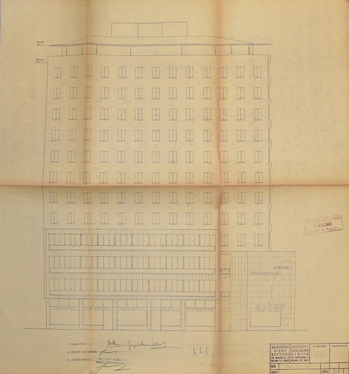 Prospetto verso via Redi