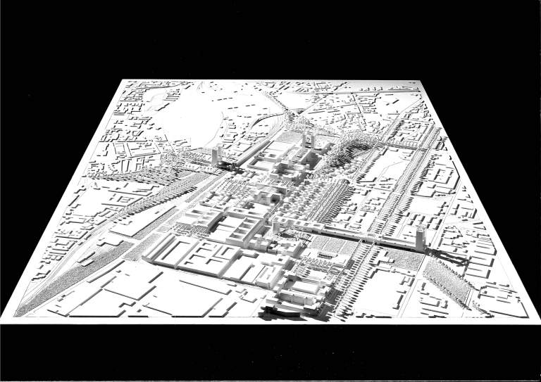 Stampa fotografica b/n del plastico per la prima fase di concorso 1986