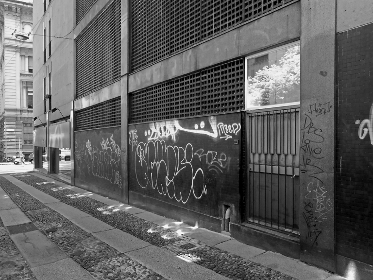 Particolare prospetto posteriore