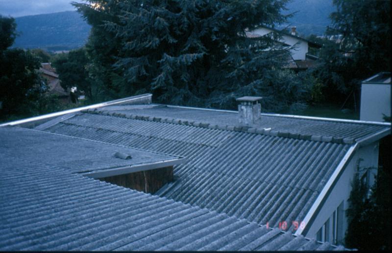 Particolare del manto di copertura originario, ottobre 1998 