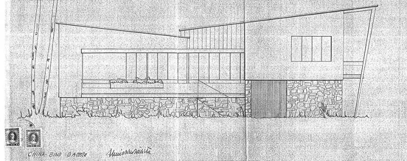 Progetto. Prospetto sud-ovest 