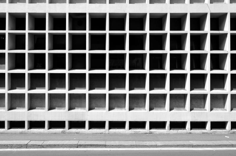 Dettaglio del sistema modulare di facciata