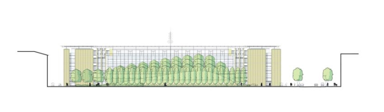 Prospetto via Zavattari. Disegno tecnico