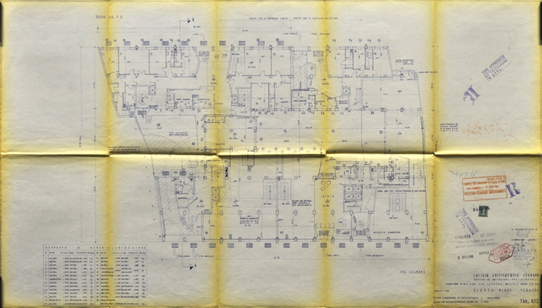Pianta piano terra. Scala 1:100