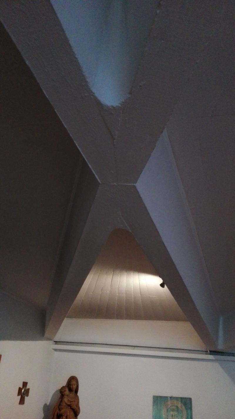 sistema di travatura della cripta