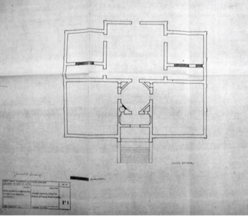 Piante stato iniziale e restauro del museo G. A. Sanna