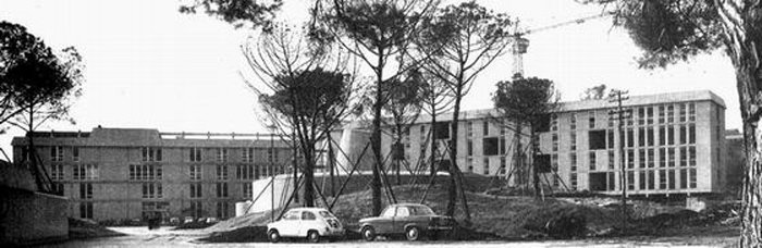 Vista edificio in costruzione