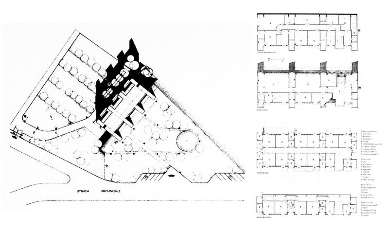 planimetria dell'intervento, piante