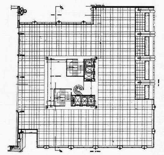 Pianta ultimo piano porzione orientale