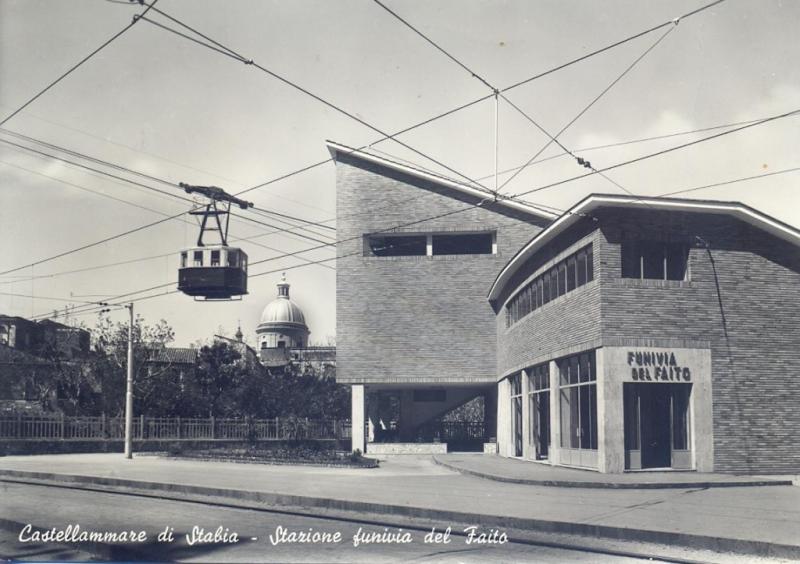 Castellammare di Stabia, Stazione funivia del Faito, cartolina