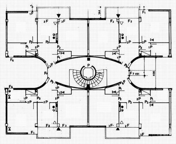 Pianta modulo abitativo