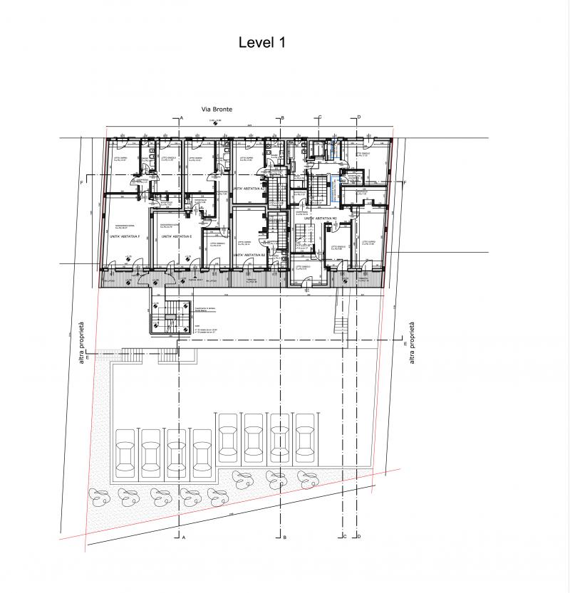 Housing sociale - pianta primo piano