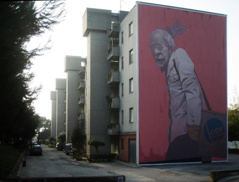 esterno, parete laterale