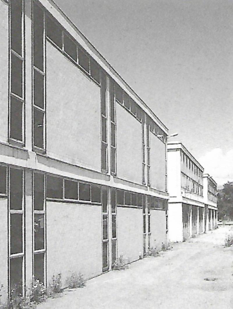 Vista d’insieme dei tre lotti. Fronte sud 