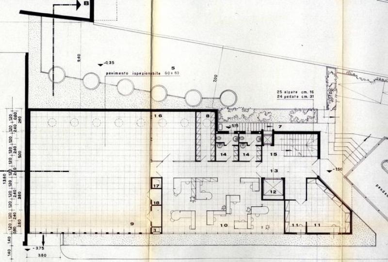 pianta piano seminterrato (1975)