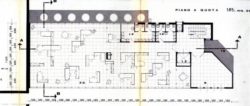 pianta a quota m.  1.85 (1975)