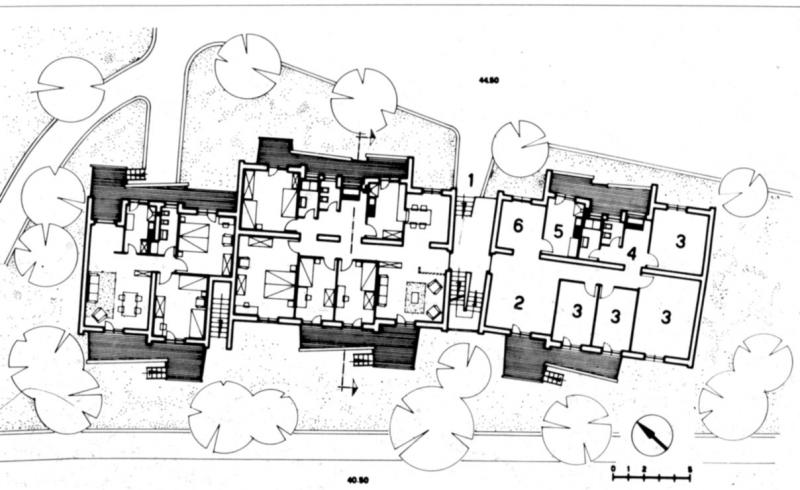 Case popolari Olivetti, Pozzuoli, pianta primo lotto