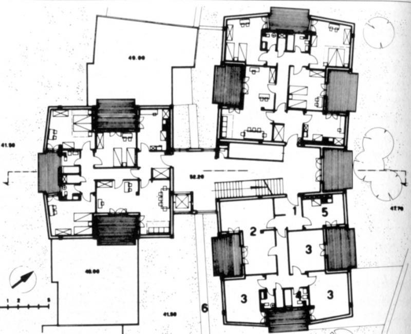 Case popolari Olivetti, Pozzuoli, pianta terzo lotto
