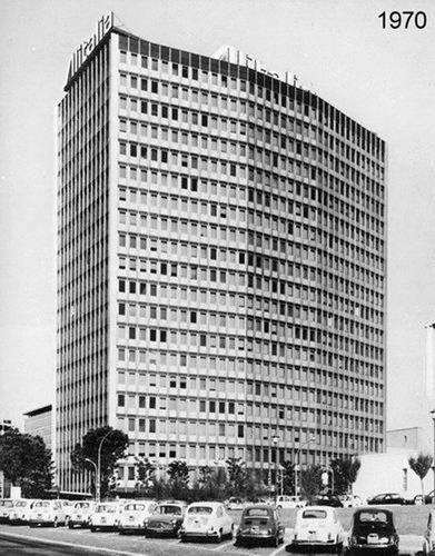 Vista esterna edificio Direzione Generale Alitalia