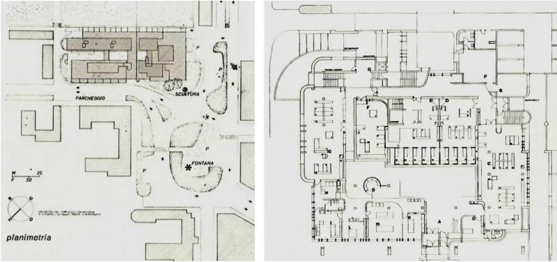 Planimetria e pianta della Banca