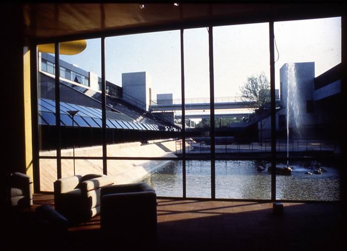 Vista settore residenziale dalla hall d'ingresso