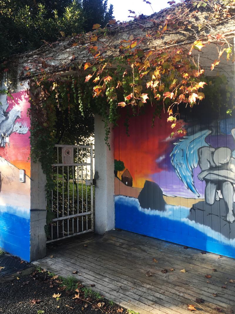 Scuola Media Antonio Gramsci. Ingresso alla casa del custode, 2019