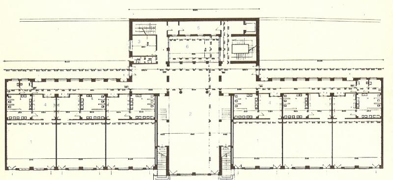 Pianta del piano inferiore alla quota del giardino