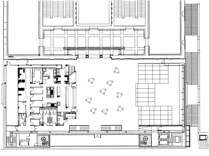 Pianta piano ristorante