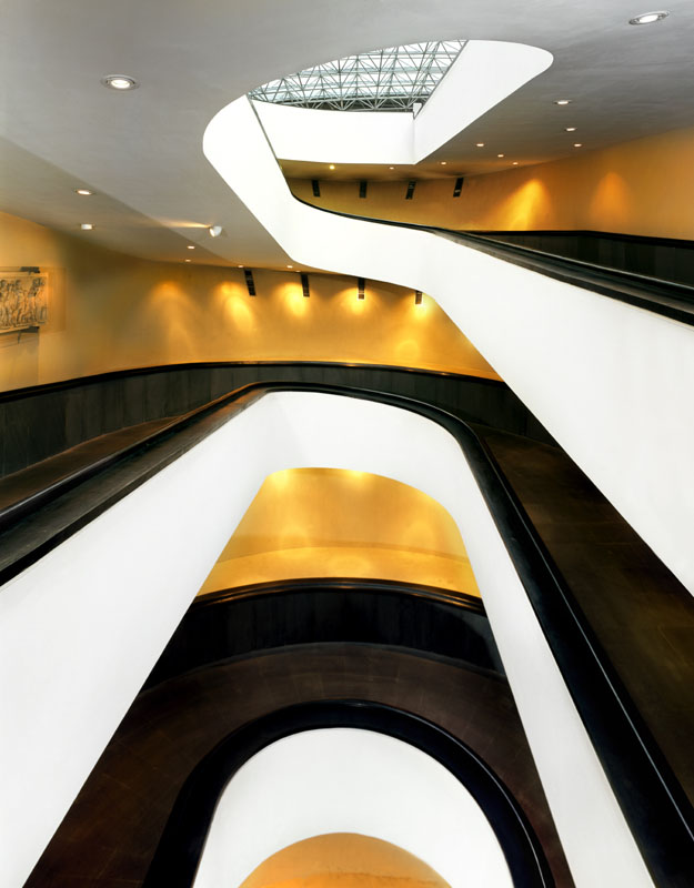 Vista interna volute della rampa